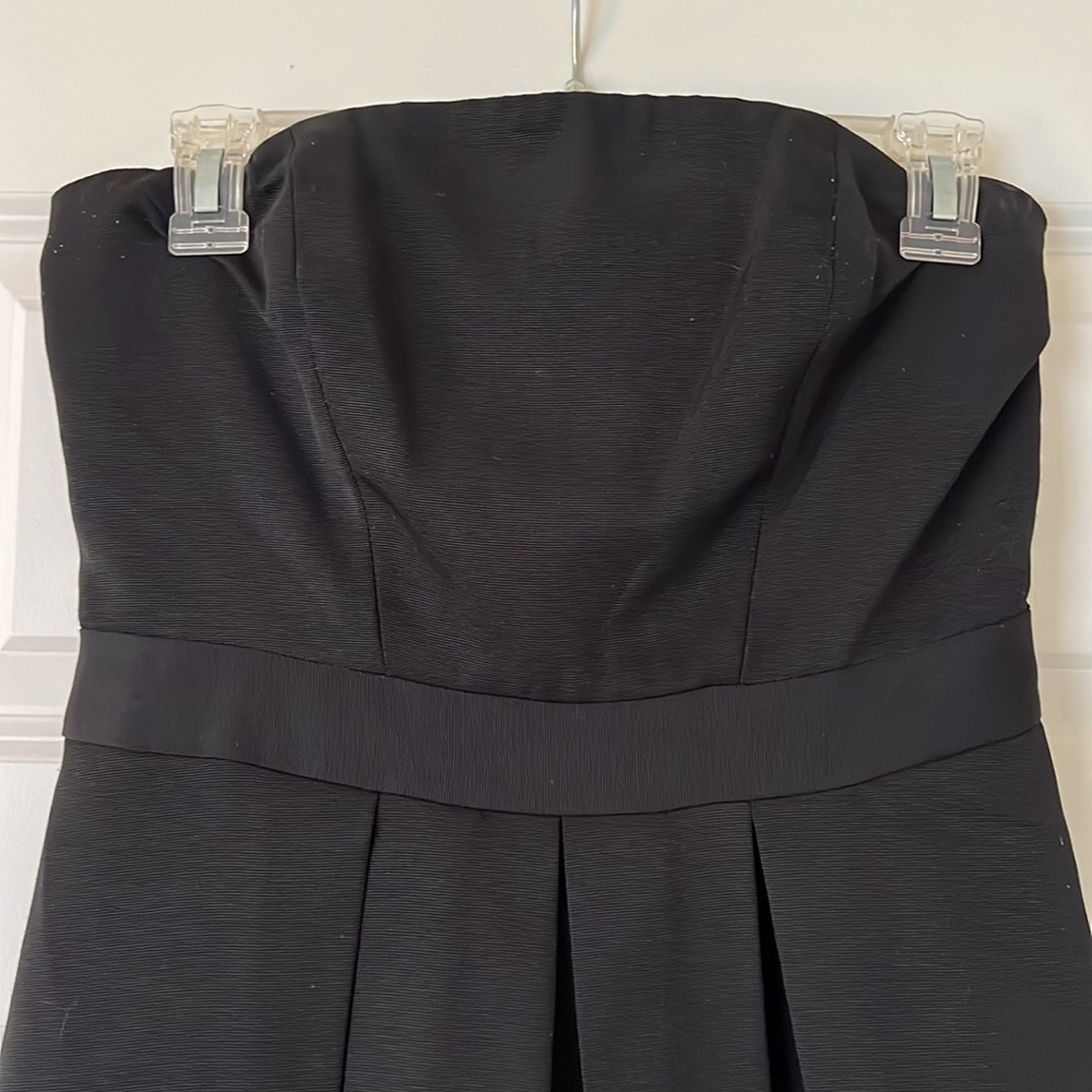 Black express fit and flare dress
